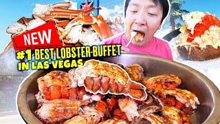 NEW #1 Best LOBSTER BRUNCH BUFFET in Las Vegas! Review of M Resort STEAKHOUSE Bruch Buffet