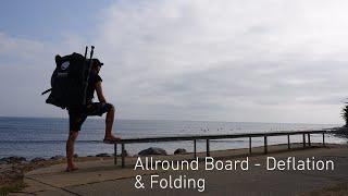 TRIPSTIX Surfboards - ALLROUND Board in VaccuAir Technology deflation & folding video