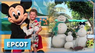 EPCOT December 2024 | Living with the Land Christmas Overlay & Character Meets | Orlando Magic Game