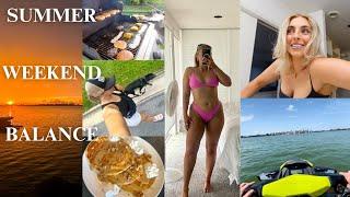 Summer Weekend BALANCE Vlog: having fun & health priorities & how I do both!