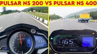 NS 400 VS NS 200 | 0 TO 100 | TOPSPEED | SHOCKING RESULTS