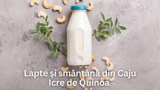 Rețetă: Lapte și smântână de Caju, Icre de Quinoa - Teodora Moț - AZSMR Logos Cluj