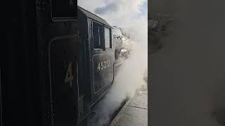 KWVR Steam Locomotive at Keighley Station 4k