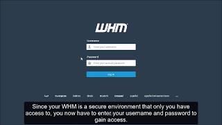 WHM Tutorial! How to login to WebHost Manager