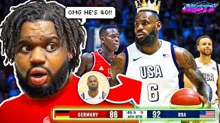 Lakers Fan Reacts To Team USA vs Germany | USAB SHOWCASE | FULL GAME HIGHLIGHTS | July 22, 2024