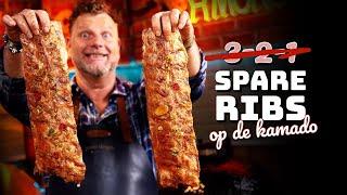 SPARERIBS maken op de kamado!