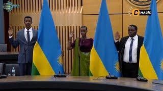 NELLY Mukazayire, RWEGO Ngarambe na Godfrey KABERA|H.E Paul KAGAME yakiriye indahiro zabo