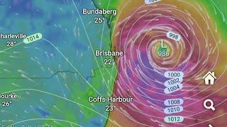 Cyclone Alfred Friday 8.00 update