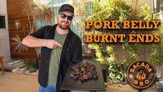 Pork Belly Burnt Ends (Barriga de Porco Defumada) -  Sacada BBQ  #028 #americanbbq