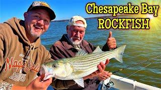 Striped Bass (Rockfish) Fishing the Chesapeake Bay - Live Lining Spot