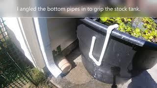 DIY Stock Tank Pond Overflow Pipe