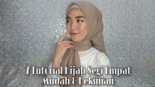 HIJAB SEGI EMPAT TUTORIAL MUDAH DAN KEKINIAN / HIJAB VOAL PREMIUM & HIJAB LASER CUT WAJIB NONTON