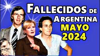 Figuras Fallecidas de Argentina en Mayo del 2024.