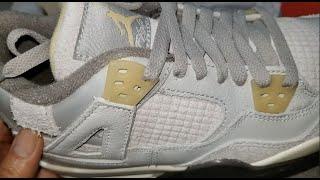 [ASMR] Nike Air Jordan 4 SE 'Craft' Retro GS Shoes Sneakers Unboxing