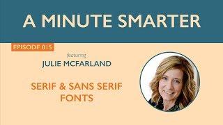 Serif & Sans Serif Fonts | A Minute Smarter - 015