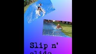 Slip n' slide gymnastics and fails!!