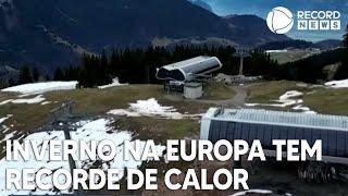 Europa registra calor recorde durante o inverno