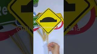 PLACAS DE TRÂNSITO PARA A SEMANA DO TRÂNSITO #educaçãoinfantil #diy #transito