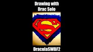 How to Draw the Superman Symbol with Drac Solo #shorts