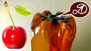 How to harvest cherry on high tree? DIY cherry harvester. The use of PET bottles