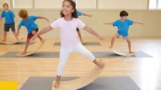 Kids Exercise Workout Video using Kids Balance Board, Kids Wobble Board for Kids Fitness