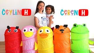 Ceylin-H & Ceren-H | Learning Colors Song - Toys Basket " Renkleri Öğreniyorum " اغنية تعلم الالوان