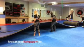 Setting up the new Dollamur mats,  Kristiansand Kampsport Senter, Norway 2014