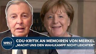 ANGELA MERKEL: "Freiheit!" Memoiren der Alt-Kanzlerin erscheinen! Kritische Töne aus der CDU