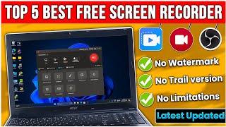 Top 5 Free Screen Recording Software for PC/Laptop 2024 - [Latest Updated]Best free Screen Recorder