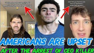 Americans  UPSET & React To The ARREST of UNITED HEALTHCARE CEO BRIAN THOMPSON K!ler LUIGI MANGIONE