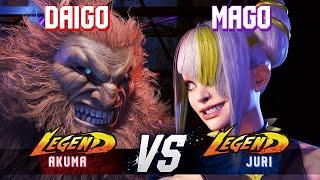 SF6 ▰ DAIGO (Akuma) vs MAGO (Juri) ▰ High Level Gameplay