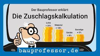 Die Zuschlagskalkulation –  Der Bauprofessor erklärt