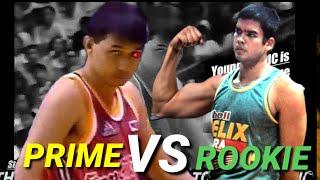 Allan Caidic tells Rookie Benjie Paras " YOUR JUST A ROOKIE "