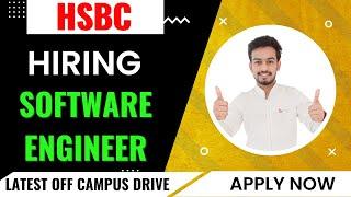 Latest Off Campus Drive | Hsbc Hiring | Software Engineer | Fresher | Biggest News | Latest Jobs