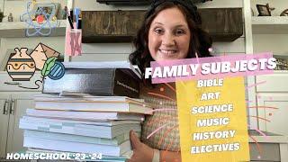 family subjects + curriculum | how I teach multiple kids at once | Hailey Cormier