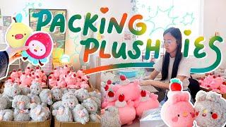 PACKING PLUSHIE ORDERS  an entire week packing, 600+ orders!