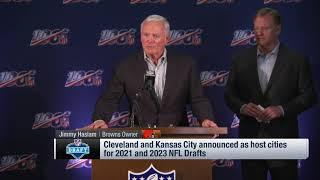 Cleveland Browns owner Jimmy Haslam responds to Cleveland selected as host city for 2021 draft