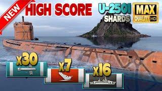 Submarine U-2501: 280k on map Shards - World of Warships