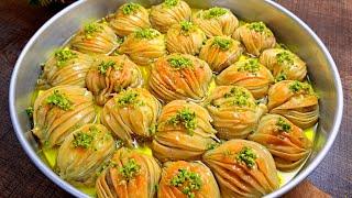 طرز تهیه باقلوا استانبولی با خمیر خانگی به همراه آموزش کرم باقلوا(کرم ایرمیک)متفاوت و خوشمزه/Baklava