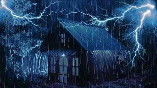 Instantly Drift to Deep Sleep with Rain Sounds on Metal Roof & Calm Thunder at Night