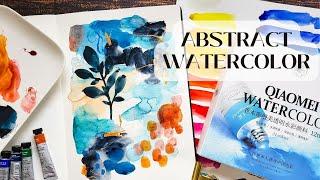 Abstract Mixed Media Art Journal Painting - Review on the Paul Rubens QIAOMEI Watercolors