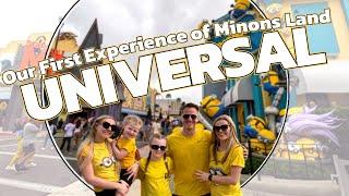Our first time in Minions Land | Super Bowl at Hard Rock Cafe | Universal Orlando Family Vlog Day 2