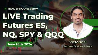 LIVE Trading Futures June28 (ES NQ)