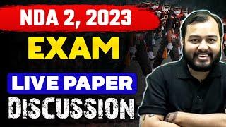 NDA-2,2023 : Live Exam Paper Discussion II Defence Wallah