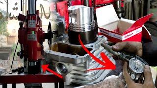 Few People know, How to rebore honda Cg 125 cylinder piston like a Pro