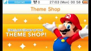 Last Night of the EU 3DS Theme Shop