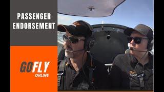 How to get your Passenger Endorsement for an aircraft: GoFly Online promo video: