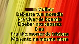 karaokê Pra Nao Morrer de Tristeza Zezo Samba Canção