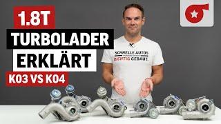 1.8T Turbolader – K03, K03S, K04,..? Wir erklären die Unterschiede!