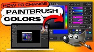 How to Change the Paintbrush to ANY Color in GIMP